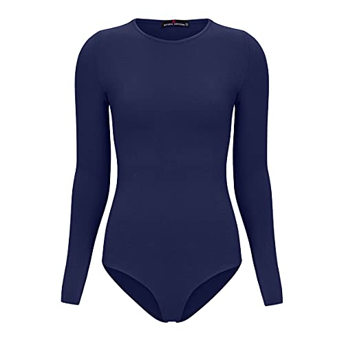 Natural Uniforms Long Sleeve Body Suit (True Navy Blue, X-Large)