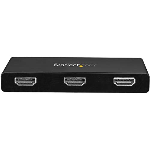 Image of StarTech USB-C to 3x HDMI MST Hub, Triple 1080p 60Hz, Dual 4K 30Hz | 3-port HDMI laptop display extender and splitter, DP Alt Mode 1.2 HBR2 MST, Thunderbolt USB4 compatible, Windows only