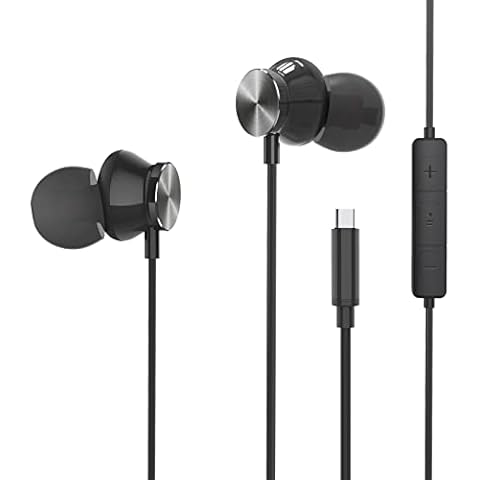 USB C Headphones, In-Ear Type C Earphones HiFi Stereo Noise reduction with Mic&Volume Control and Magnetic absorption compatible for Samsung S30/S20/S10, Huawei P50/P40/Mate,Google Pixel 5/4/3/2XL ect Cover