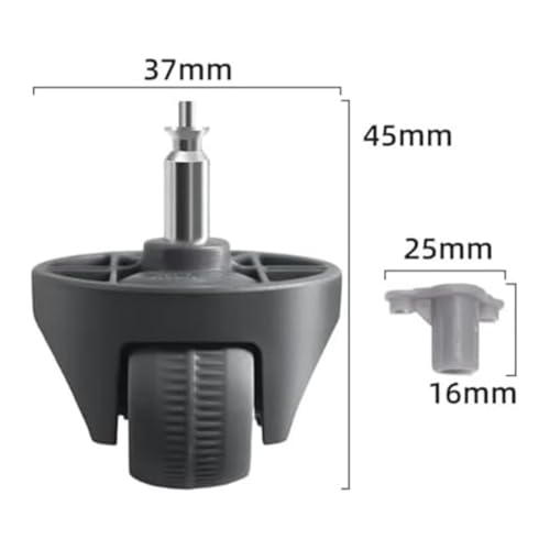Gruppo ruota anteriore per robot aspirapolvere J4 F X Ultra J4 Lite J5 F Z Ultra – Ruote di ricambio in plastica resistente per movimenti fluidi su tappeti e pavimenti duri