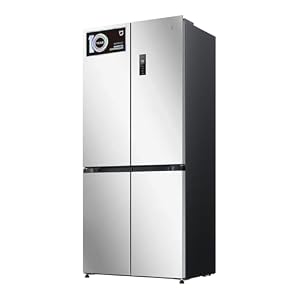 XIAOMI Mijia Cross Door Refrigerator 502L, No Frost, i Fresh Konvertierbare Zone, Ag⁺ Antibakteriell, Dual Inverter, Smart Control, Geräuscharm, Silber, W852×D600×H1912 mm