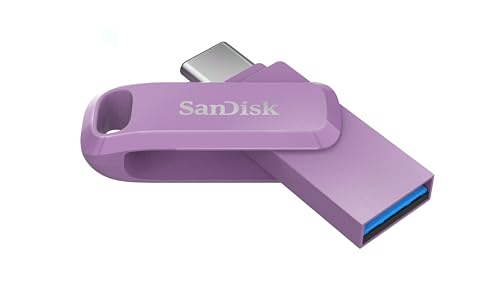 Image of SanDisk Ultra Dual Drive Go USB Type- C, Lavender, India, 400MB /s 128GB, Mobile Pendrive
