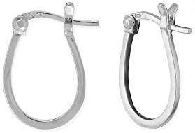 Boma Jewelry Sterling Silver Oval Horseshoe Hoop Earrings - Image 2