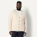 Amazon Essentials Men's Relaxed-Fit Cotton Blend Cardigan, Oatmeal Heather, X-Large