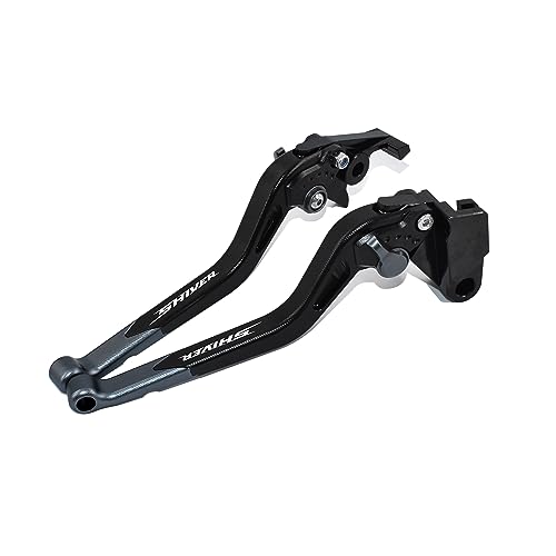 ESPEEDMTC Für Aprilia Shiver 750/ GT/ 900, modifizierte CNC-Aluminiumlegierung, Lange Bremskupplungshebel-Zubehör (Grau)