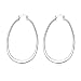 Elegant Fashion Jewelry 925 Silver Plated Stud Dangle Earings Eardrop Big Skeleton Flat U