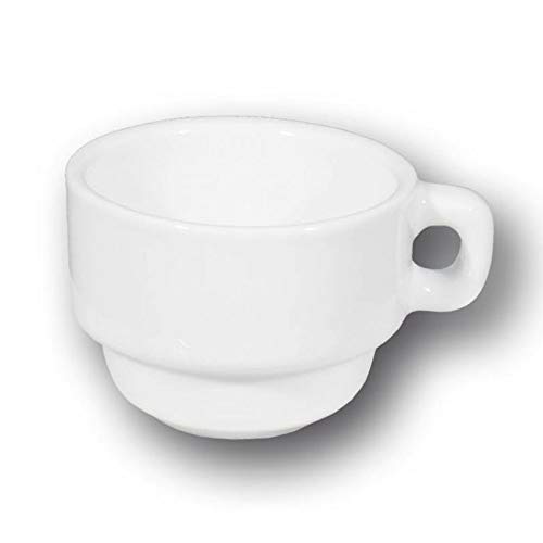 Service à café 2 personnes porcelaine blanche - Roma