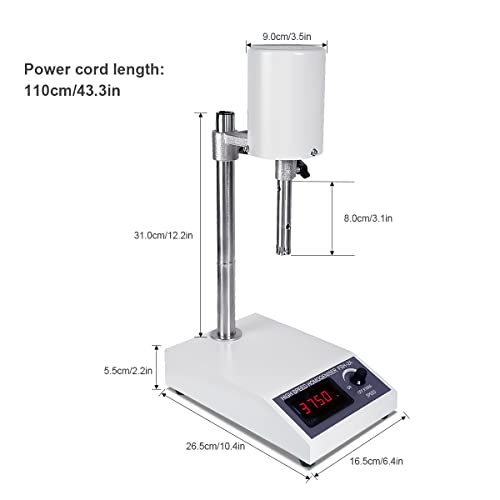 Labfeng FSH-2A High-Speed Homogenizer Is Suitable For 5~1000Ml Lab Disperser Emulsifier Speed Adjustable 8000 thumb #2