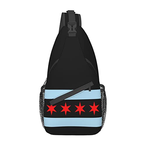 Mochila bandolera negra unisex para uso diario miniatura 2