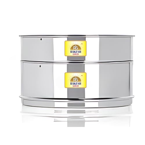 Image of Rakesh Gold Stainless Steel Stackable Separator Bowls (Pan Style Cookers, 5.5 L to 6.5 L PAN (Cookers))