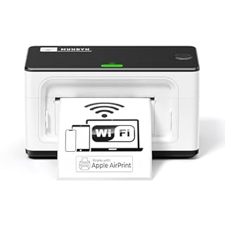 MUNBYN Wireless Wi-Fi Thermal Printer Shipping Label Printer, Compatible with AirPrint iPhone, iPad, MacOS, Android Windows Suit for Small Business, Etsy, Ebay, USPS, No Ink, Fast & Clear Printing