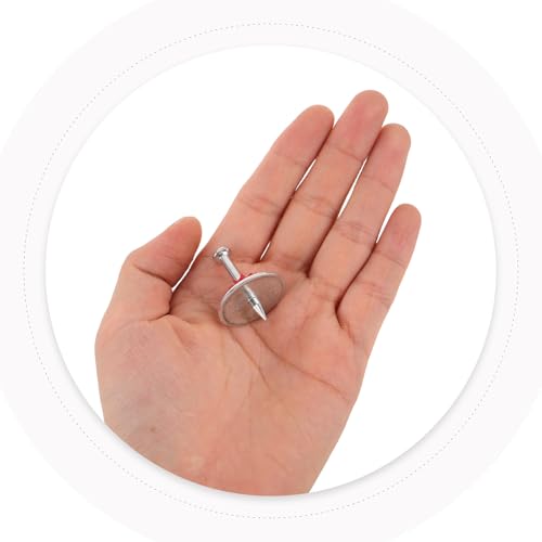 Clavos pesados para concreto Abaodam, 100 unidades, con almohadillas de cemento duro, fijadores metálicos multifuncionales para carpintería y renovación del hogar, color plateado miniatura 4