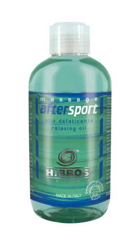 Hibros Olio Aftersport Massaggio Sportivo Azione Defaticante Rivitalizzante Emolliente Idratante Stimolante Post Attività Sportiva Dopo Sport con Ingredienti Naturali 200 ml