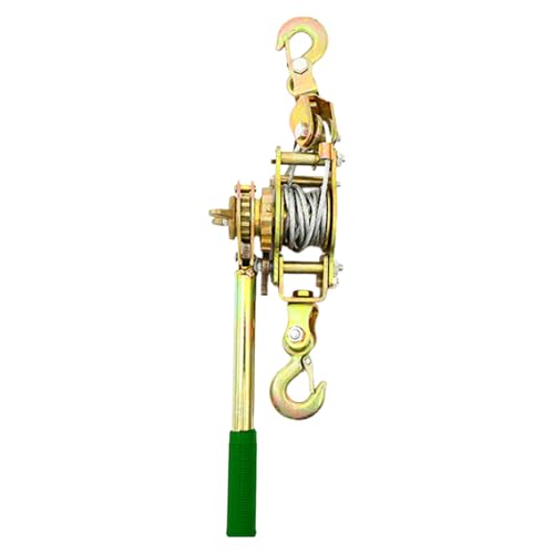 Tensor de cuerda – Tensor manual robusto, herramienta de polea de trinquete reforzada, ajuste de cuerda de construcción de engranajes | vallas de granja ideales para aparejos al aire libre, accesorio