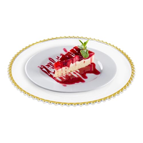 50 platos claros redondos de 13 pulgadas set 50 piezas