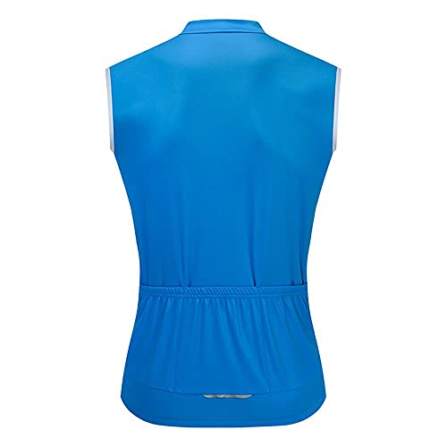 Sudusudo Men's Cycling Jersey Sleeveless Tops Clothing Bike Shirts Vest Breathable Bicycle Clothing Jacket, Large #TOP1