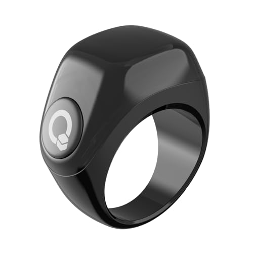 iQIBLA Smart Zikr Ring JOOD 5 Prayer Time Reminders Tasbih Counter 7-Day Portable Charging Case Tracks 65000 Counts iQIBLA Life(Calorie Steps) 3-Freely Adjust Suitable Rings Size choice(18-20-22mm)