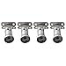 4-Pack 304 Stainless Steel Stair Railing Post Bracket for Handrail Mounting – Modern Decorative Wall-Mounted Support Bracket, Silver