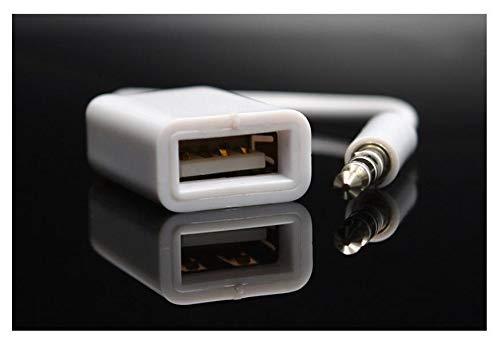 500pcs 3.5mm Male AUX for Audio Plug Jack to USB 2.0 Female Converter Cable Cord Fr Car MP3