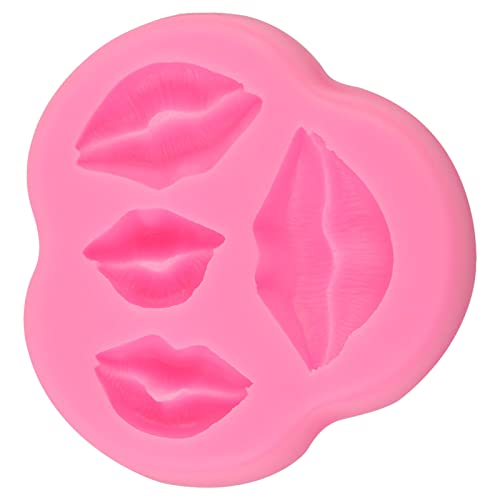 Molde para hornear en forma de labios de silicona miniatura 3