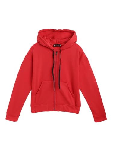 Image of Alano Unisex-Child Wool Blend Comfortable and Stylish Hooded Full Sleeve Lightweight Sweatshirt
