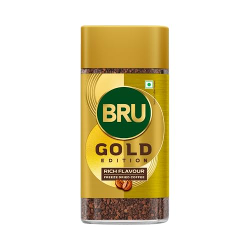 Image of Bru Gold Edition | Premium Freeze Dried Coffee | Experience Intense Coffee Taste | Aromatic Instant Coffee | 100g