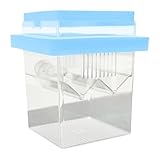 IEUDNS Floating Hatching Box Fish Breeding Box Fish Nursery Separation Hatchery Fish Isolation Box for Baby Fishes Shrimp,Fish Egg, Blue