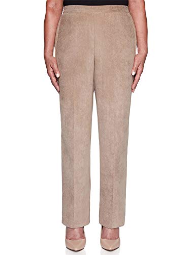 Alfred Dunner Women's First Frost 16 Wale Corduroy Pants - Short Length