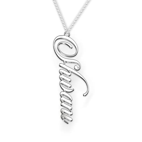 Image of Shivani Cursive Gold & Silver Name Pendant Necklace, Best Jewelry Gift for Girls.