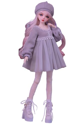 Muñeca BJD pintada a mano 56 cm con articulaciones movibles miniatura 1