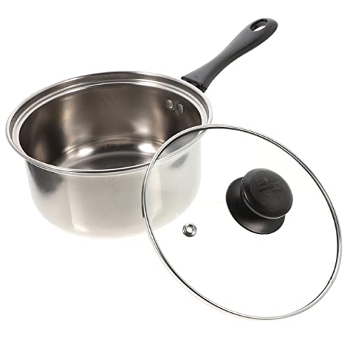 Holibanna Olla De Leche De Acero Inoxidable Cacerola Pequeña Para Cocinar y Calentar Leche Potente y Duradera Diseño Ergonómico Cocina