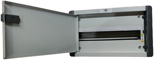 DeHM 16 Way MCB Distribution Box with Double Door, PVC Electrical Enclosure with Water Splash Protection, Durable DB Box f...