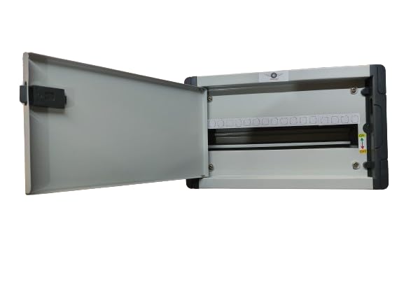 DeHM 16 Way MCB Distribution Box with Double Door, PVC Electrical Enclosure with Water Splash Protection, Durable DB Box f...