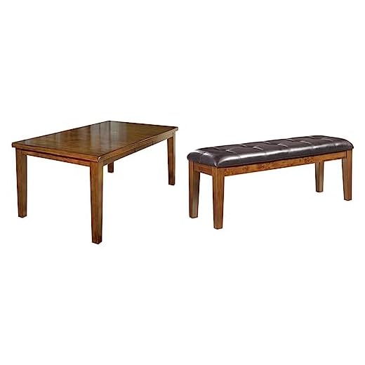 Modern Rustic Dining Room Table and Bench Set