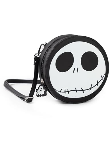 MERCHANDISE DISNEY CON LICENZA UFFICIALE - Scopri la borsa per cadaveri nera e bianca di Jack Skellington di Disney The Nightmare Before Christmas, un accessorio essenziale per i fan del celebre film, realizzato in collaborazione con Disney per garantire una qualità autentica.