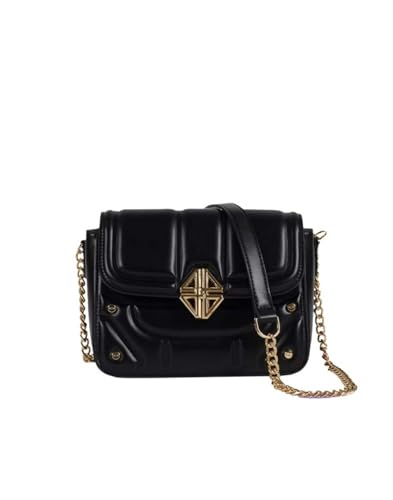 Chiusura: zip 4US Cesare Paciotti - Borsa a tracolla in ecopelle, nero (14.5 X 22 X 8 cm)