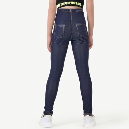 Girls' Athletic Leggings Kids Jeans Look Yoga Pants Dance Running High Waist Trouser Workout Active Dance Tights3