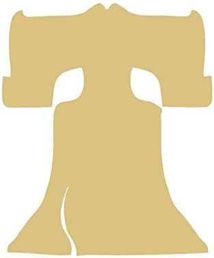 Liberty Bell Cutout Unfinished Wood Freedom Independence 4th of July Patriot MDF Shape Canvas Style 1