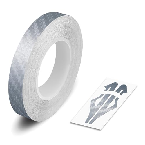 CARBON FIBER SILVER, 3/8