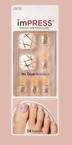 Kiss imPress Press-On Gel Pedicure Nails 74257 Tough Love (For Toes)