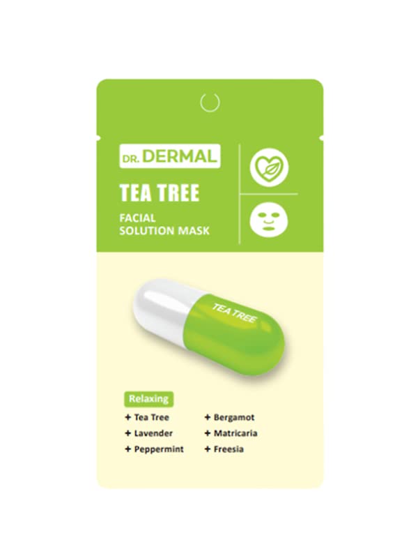 Amazon.co.jp: Dr. DERMAL Tea Tree Facial Solution Mask [1 piece 