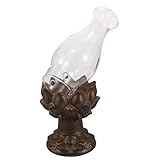 Ambiance de sanctuaire atmosphérique : la lampe au beurre de lotus apporte de la solennité à n'importe quelle pièce, idéale pour les fournitures ou les arrangements avec des supports de lampe au beurre de lotus pour une réflexion paisible, des lampes à huile pour une utilisation en intérieur, des supports de bougie chauffe-plat en lotus