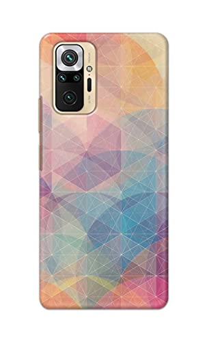 Image of Printed Hard Back Cover Case for Mi Redmi Note 10 Pro | Mi Redmi Note 10 Pro Max Back Cover (Crumpled Paper Design) -1803