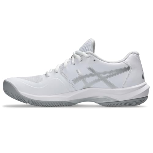 ASICS Women\'s Game FlyteFoam Tennis Shoes, 7.5, White/Pure Silver - Thumbnail 4