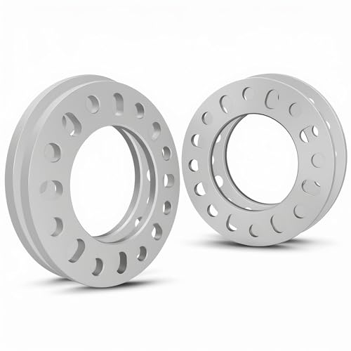 QIAOAUTOCC 4PCS Universal Wheel Spacers 1/2 Inch (12mm) for 8 Lug Wheel Spacers Vehicles 8x6.5 8x165.1 8x170 8x180 Compatible with F250 E350 Ram 2500 3500 Express Suburban 2500 Sierra 2500HD 3500HD