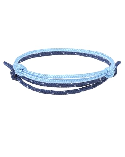 Made by Nami 2 Pcs Braided Rope Bracelet for Men and Women Waterproof & Adjustable Nautical Rope Bracelet Set of 2 Summer and Beach Accessories for Surfers (Set 7)