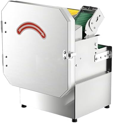 200W Electric Vegetable Cutter, Multifunctional Food Dicer, 150kg/h Output, 700 RPM, Adjustable 1.5-35mm Slicing, Ideal for Mincing Herbs & Vegetables, 110V