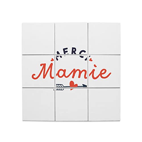 Merci Mamie amour coeur carreaux céramique décoratif pour elle