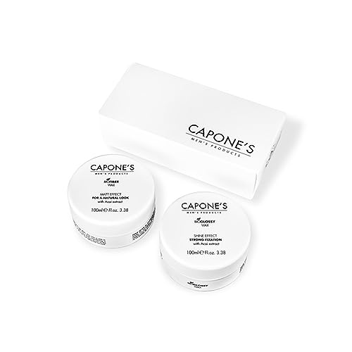 Set Capone'S Cera Bio-Glossy y Bio-Fiber 100 ml c/u miniatura 1
