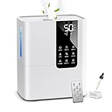 加湿器 大容量 8L 【2025新登場 AIスマート恒湿&多重除菌】 超音波式 卓上 ハイブリッド式加湿器 加熱式 100℃高温除菌 マイナスイオン UV除菌 上から給水 75時間連続作動 最大加湿量550ml/h 360度吹出口 5段階加湿 1～12時間入/切タイマー 静音 チャイルドロック 空焚き防止 水漏れ防止 次亜塩素酸水対応 省エネ 寝室/事務所/オフィス用/家庭用 リモコン付き